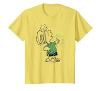 Peanuts - Peppermint Patty Thumbs Up T-Shirt, Youth, Lemon Yellow, Small