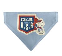 Peanuts Pet Bandana Peanuts Snoopy Cowboy USA Pose Light Blue Red White Blue Slip On Collar Bandana Only