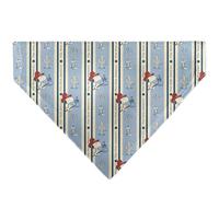 Peanuts Pet Bandana Peanuts Snoopy Yee Haw America Pose and Icons Ivory Blues Red Slip On Collar Bandana Only