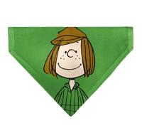 Peanuts Pet Bandana Peppermint Patty Smiling Face Pose Green Slip On Collar Bandana Only