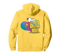 Peanuts Rainbow Snoopy Woodstock BFF Heart XOX Graffiti Riot Pullover Hoodie