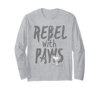 Peanuts Rebel with Paws Snoopy Urban 90s Stencil Street Art Long Sleeve T-Shirt