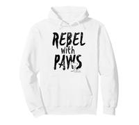 Peanuts Rebel with Paws Snoopy Vintage 90s Pop Iconic Punk Pullover Hoodie