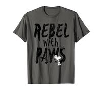 Peanuts Rebel with Paws Snoopy Vintage 90s Pop Iconic Punk T-Shirt