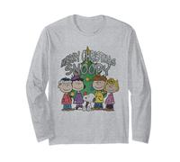 Peanuts Retro Snoopy Charlie Brown Christmas 80s 90s Design Long Sleeve T-Shirt