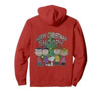 Peanuts Retro Snoopy Charlie Brown Christmas 80s 90s Design Pullover Hoodie