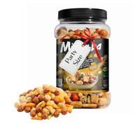 Peanuts & Rise Japanese Snacks Bulk - Assorted Mix of Rice Crackers & Peanuts with Soya Sauce and Seaweed 650g Pub Snacks with Topline Card for Party Food, Movie Nights or Birthdays, Camping