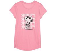 Peanuts - Rock Snoopy T-Shirt, Girls, Pink, Large