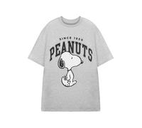 Peanuts Short Sleeved T-Shirt (Adult Grey Marl) | Size: 2XL Peanuts Grey 2XL