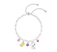 Peanuts Silver Plated Snoopy Charm Bracelet