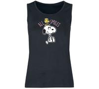 Peanuts Snoopy and Woodstock - All Smiles Tanktop black L