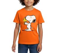 Peanuts Snoopy and Woodstock Kids' T-Shirt Orange
