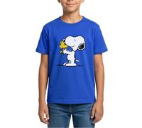 Peanuts Snoopy and Woodstock Kids' T-Shirt Royal Blue
