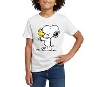 Peanuts Snoopy and Woodstock Teenage T-Shirt White