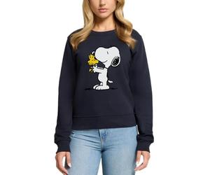 Peanuts Snoopy And Woodstock Women’s Premium Sweatshirt Navy