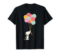 Peanuts Snoopy Balloons Birthday Celebrate Fun Summer Retro T-Shirt
