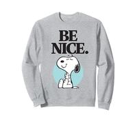Peanuts Snoopy Be Nice Happy Friendly Beagle Dog Retro Lover Sweatshirt