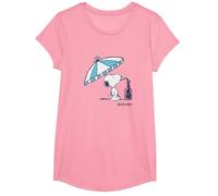 Peanuts - Snoopy Beach Vibes T-Shirt, Girls, Pink, Large