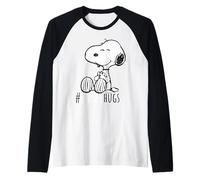 Peanuts Snoopy Beagle Hug Dog Best Friend Cuddle Art Classic Raglan Baseball Tee