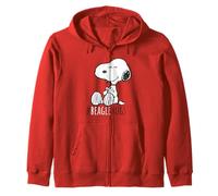 Peanuts Snoopy Beagle Hug Dog Best Friend Cuddle Art Classic Zip Hoodie