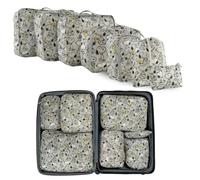 Peanuts Snoopy Beauty 7 Piece Soft Storage Organization Packing Cubes Travel Set (Officially Licensed Product) By Franco Collectibles