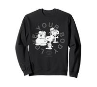 Peanuts Snoopy Body Positive Ageing Love Healthy Mind Self Sweatshirt