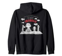 Peanuts Snoopy Charlie Brown Valentines Love Heart Vintage Zip Hoodie