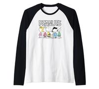 Peanuts - Snoopy Charlie Lucy Linus Sally Peppermint Patty Raglan Baseball Tee