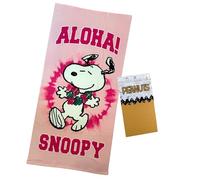 Peanuts Snoopy Children's Towel 70 x 140 cm | 100% Soft and Light Polyester | Quick Drying | Official Design | Ideal for Beach, Pool and Bath Children and Snoopy Fans