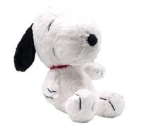 Peanuts SNOOPY Classic Collectible Dog Plush Toy - With Hook for Hanging - Height 20 cm - White