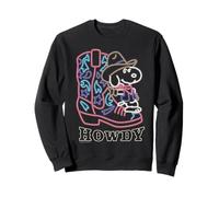 Peanuts Snoopy Cowboy Howdy Glow USA Texas Fun Classic Sweatshirt