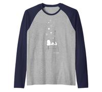 Peanuts Snoopy Dog House Night Sky Star Dreamer Classic Pose Raglan Baseball Tee