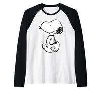 Peanuts Snoopy Dog Walking Fun Friends BFF Happiness Classic Raglan Baseball Tee