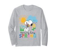 Peanuts Snoopy Easter Spring Cottage Garden Classic Fun 90s Long Sleeve T-Shirt