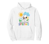 Peanuts Snoopy Easter Spring Cottage Garden Classic Fun 90s Pullover Hoodie