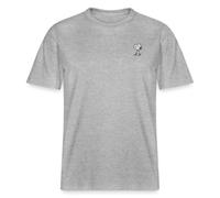 Peanuts Snoopy Embroidered Unisex Organic T-Shirt Heather Grey