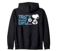 Peanuts Snoopy Football World Championship Star Player Retro Zip Hoodie