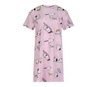 Peanuts Snoopy from 100% Cotton, Womens, Nightie, Nightdress, Nightshirt, Snoopy Sleep, 24-26, Pink