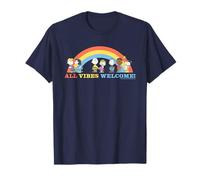 Peanuts Snoopy Gang Happy Vibes Welcome Rainbow Friends XOXO T-Shirt