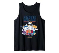 Peanuts Snoopy Gang Sports Baseball Super Stars Team Vintage Tank Top