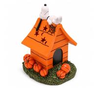 Peanuts Snoopy Great Pumpkin Doghouse LED Halloween Tabletop Decor, 7 Inch