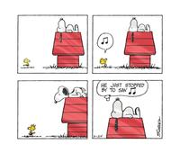 Peanuts Snoopy Greeting Card, Comic Strip Theme