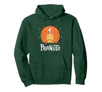 Peanuts - Snoopy Halloween Pullover Hoodie, Adult Unisex, Dark Green, XX-Large