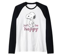 Peanuts Snoopy Happy Beagle Dog Walking Great Day Classic Raglan Baseball Tee