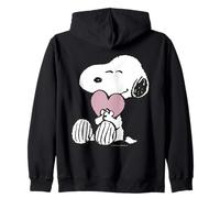 Peanuts Snoopy Heart Cute Friend Pose Valentine Classic Love Zip Hoodie