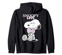 Peanuts Snoopy Heart Cute Friend Pose Valentine Retro Love Zip Hoodie