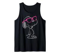 Peanuts Snoopy Heart Shades Vintage Classic Comic Fan Tank Top