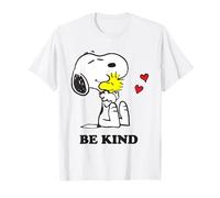 Peanuts Snoopy Hugging Woodstock Love Hearts Be Kind T-Shirt