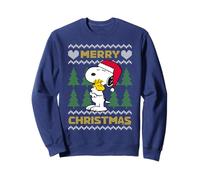 Peanuts Snoopy Hugs Merry Christmas Knit Pattern Sweatshirt