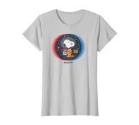 Peanuts Snoopy in Space 1969 T-Shirt, Women, Silver Grey, 3X-Large